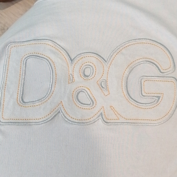 Dolce & Gabbana Vintage Pale Blue Long Sleeve D & G Shirt XLARGE - Picture 7 of 11